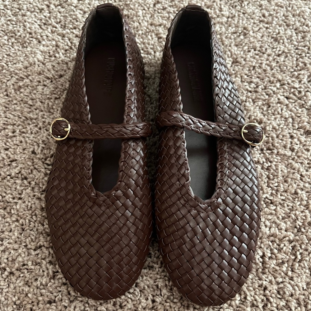 NWOT Cushionaire Bistro woven Mary Jane flats - Picture 3 of 7